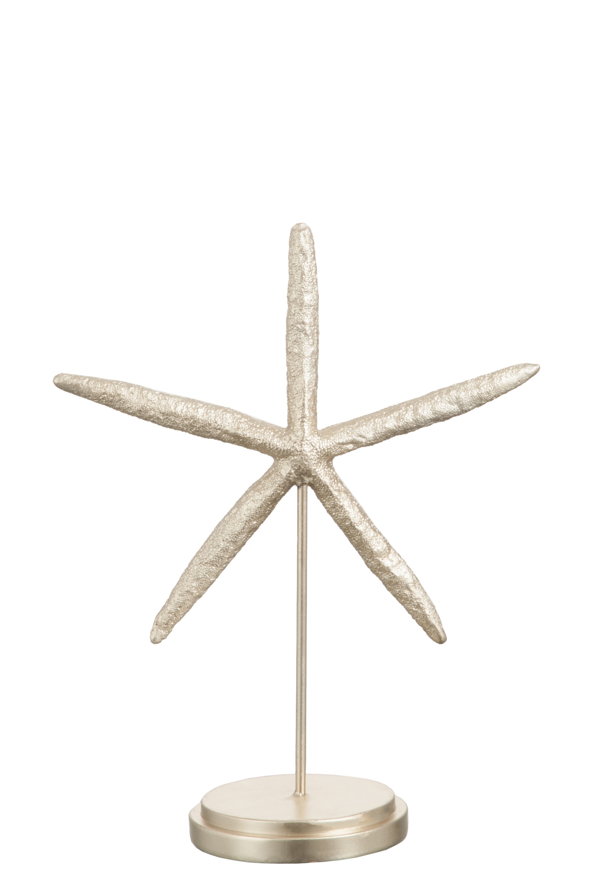 Zlatavá soška mořské hvězdice - 28,5*12*35 cm J-Line by Jolipa
