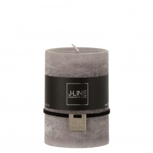 Šedá svíčka Dark Grey válec M - Ø 7*10 cm/48h