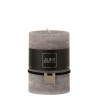 Šedá svíčka Dark Grey válec M - Ø 7*10 cm/48h