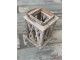 Přírodní dřevěná lucerna Mitt - 21*21*31cm