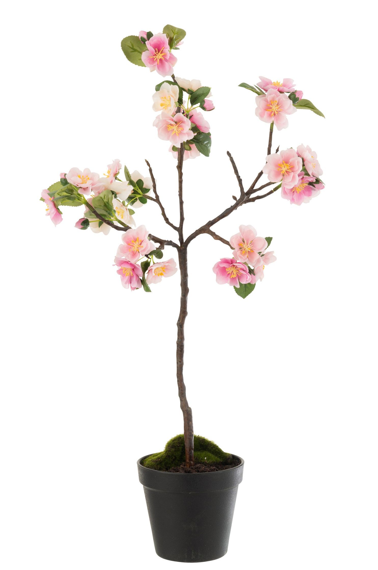Dekorace umělý bílý kvetoucí stromek - 24-24*52 cm