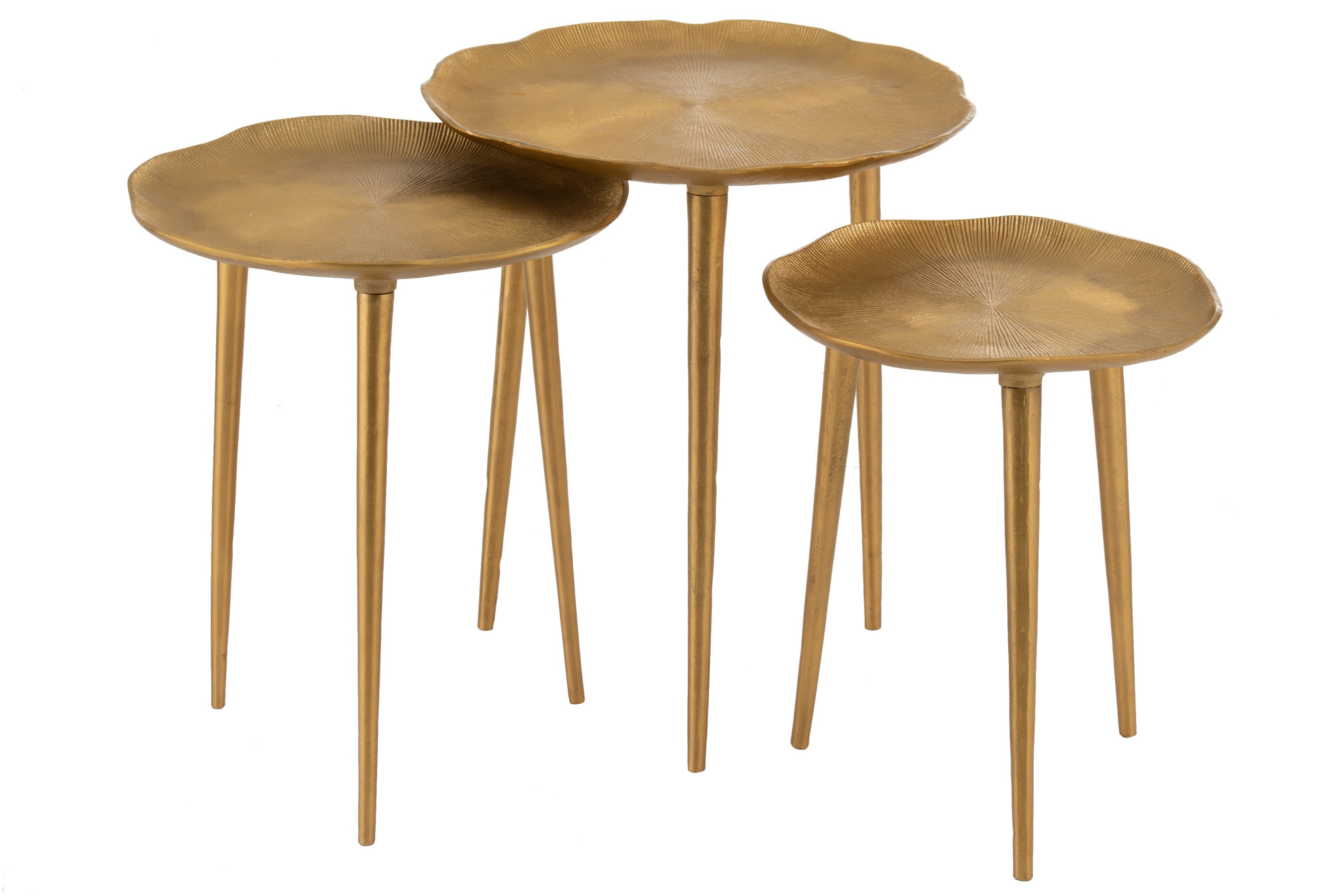 Set 3ks odkládacích stolků Irregular - 45*45*54 cm