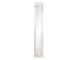 Dlouhé úzké zrcadlo v dřevěném bílém rámu s patinou - 30*4*176 cm