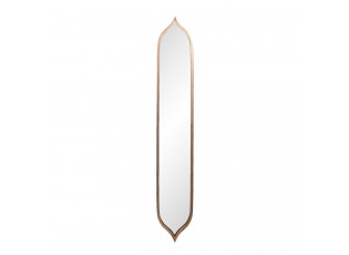 Podlouhlé úzké zrcadlo ve zlatém rámu - 20*2*121 cm