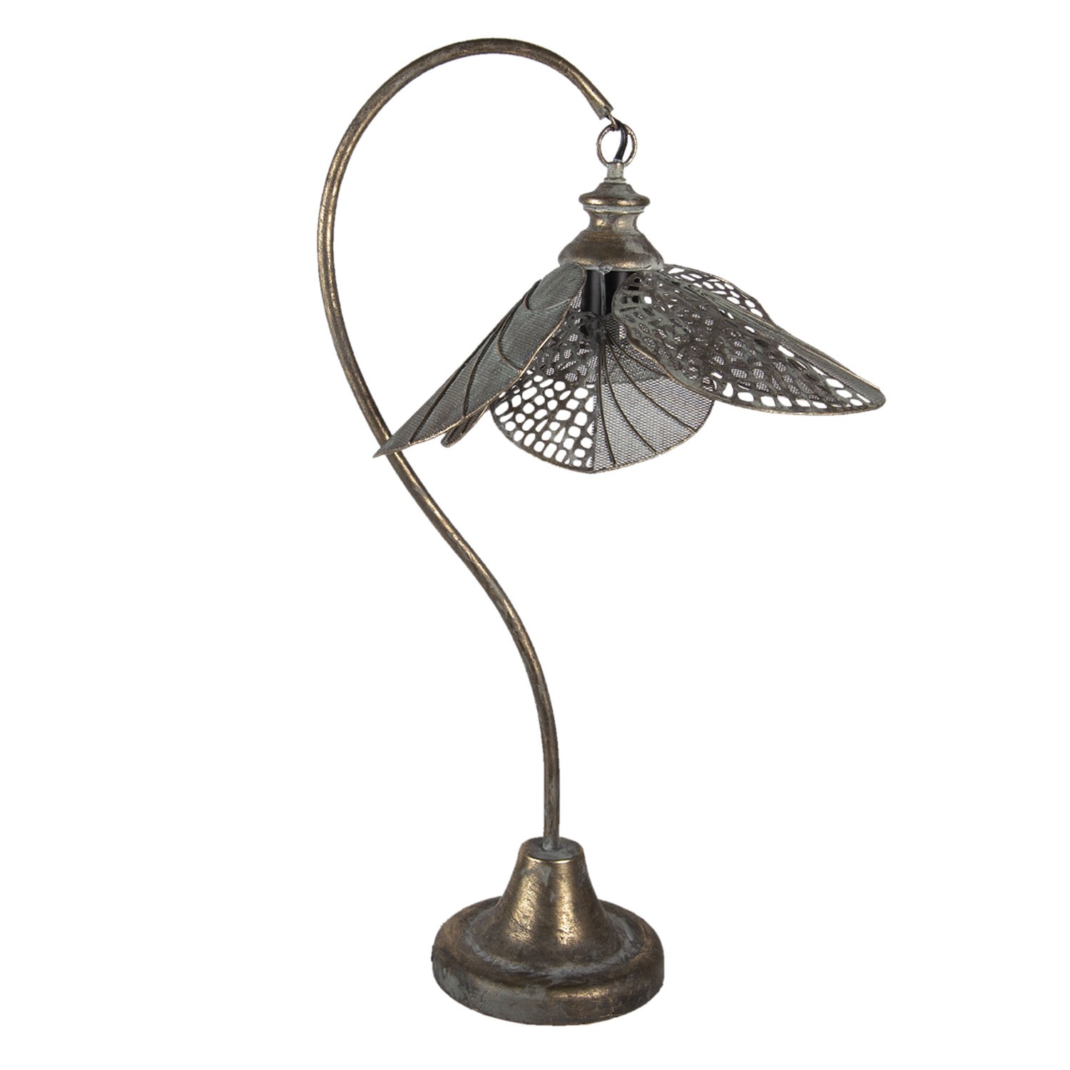 Kovová stolní lampa Adelajda - 38*31*72 cm E27 Clayre & Eef