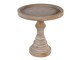 Světle hnědý dřevěný dekorativní stolík Gemma - Ø 27*25 cm
