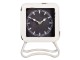 Bílé kovové stolní hodiny s patinou - 16*5*22 cm