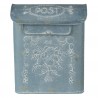 Modro šedá retro poštovní schránka No. 12 - 26*11*31 cm Barva: modro šedá, rezMateriál: metalHmotnost: 1 kg