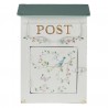 Krémová retro poštovní schránka s ptáčkem - 22*12*31 cm Barva: KrémMateriál: metalHmotnost: 1,033 kg