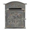 Šedá retro poštovní schránka Mail - 26*10*31 cm Barva: šedo hnědáMateriál: metalHmotnost: 1,15 kg
