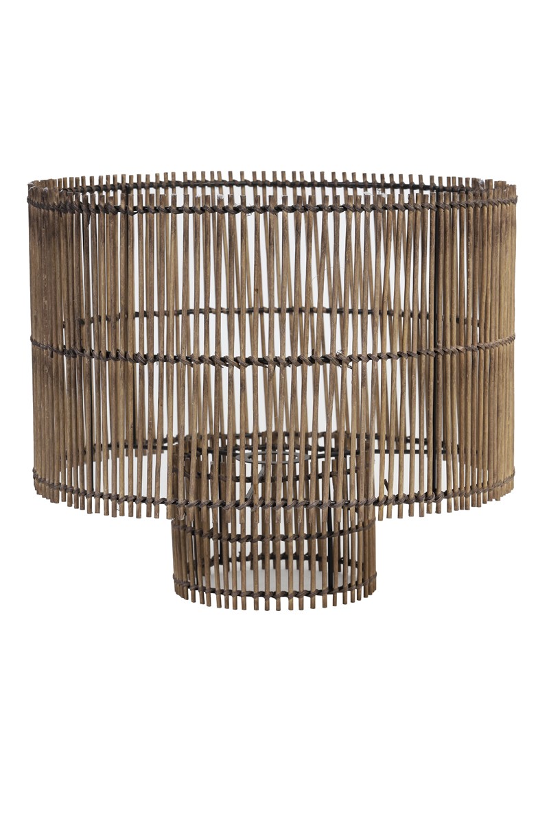 Hnědé bambusové stínidlo Rodger - Ø 40*35 cm Light & Living