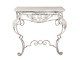 Bílý kovový nástěnný vintage stolík Pablo - 86*44*81 cm