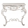Bílý kovový nástěnný vintage stolík Pablo - 86*44*81 cm