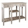 Bílý vintage dřevěný stolek Benedicto - 125*40*97 cm Barva: bílá,patina, odřeninyMateriál: dřevoHmotnost: 6,666 kg