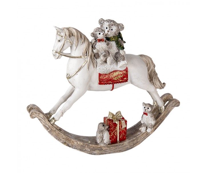 Dekorativní soška houpacího koně - 21*5*17 cm