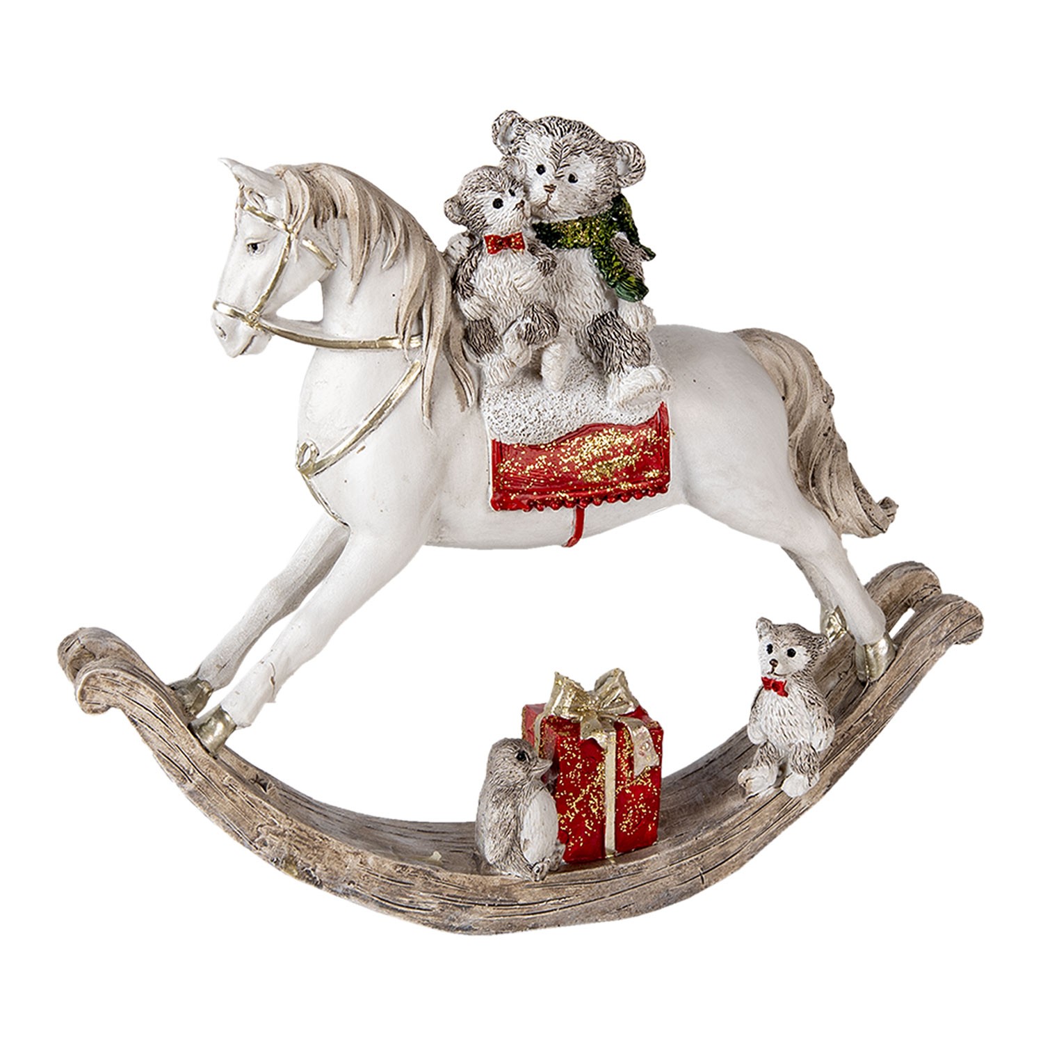 Levně Dekorativní soška houpacího koníka - 21*5*17 cm 6PR4608