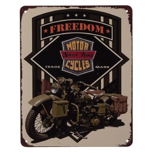Nástěnná kovová cedule Freedom - 25*20 cm