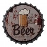 Nástěnná kulatá cedule Beer - Ø 33 cm
