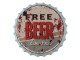 Nástěnná kovová cedule Beer Free Tomorrow - Ø 33 cm