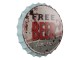 Nástěnná kovová cedule Beer Free Tomorrow - Ø 33 cm