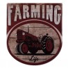 Nástěnná kovová cedule Farming Life - 50*56 cm