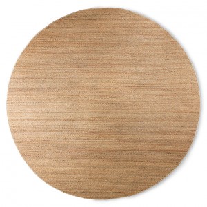 Přírodní kulatý konopný koberec Hemp - Ø 250cm