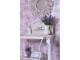Bílo-šedý kovový stojan s patinou na umyvadlo ve vintage stylu - 72*48*114 cm