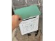 Krémová retro poštovní schránka s ptáčkem - 22*12*31 cm