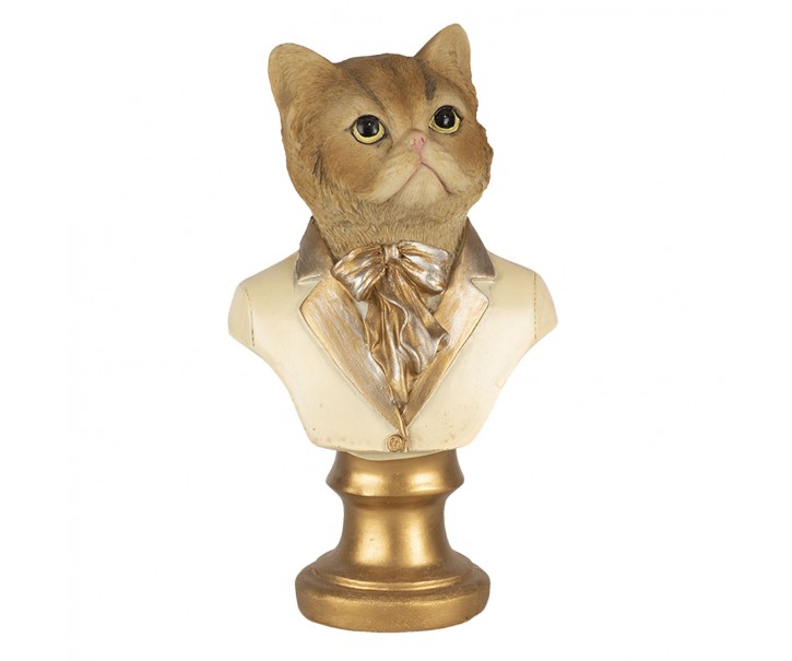 Dekorativní soška kočky v obleku - 10*7*17 cm