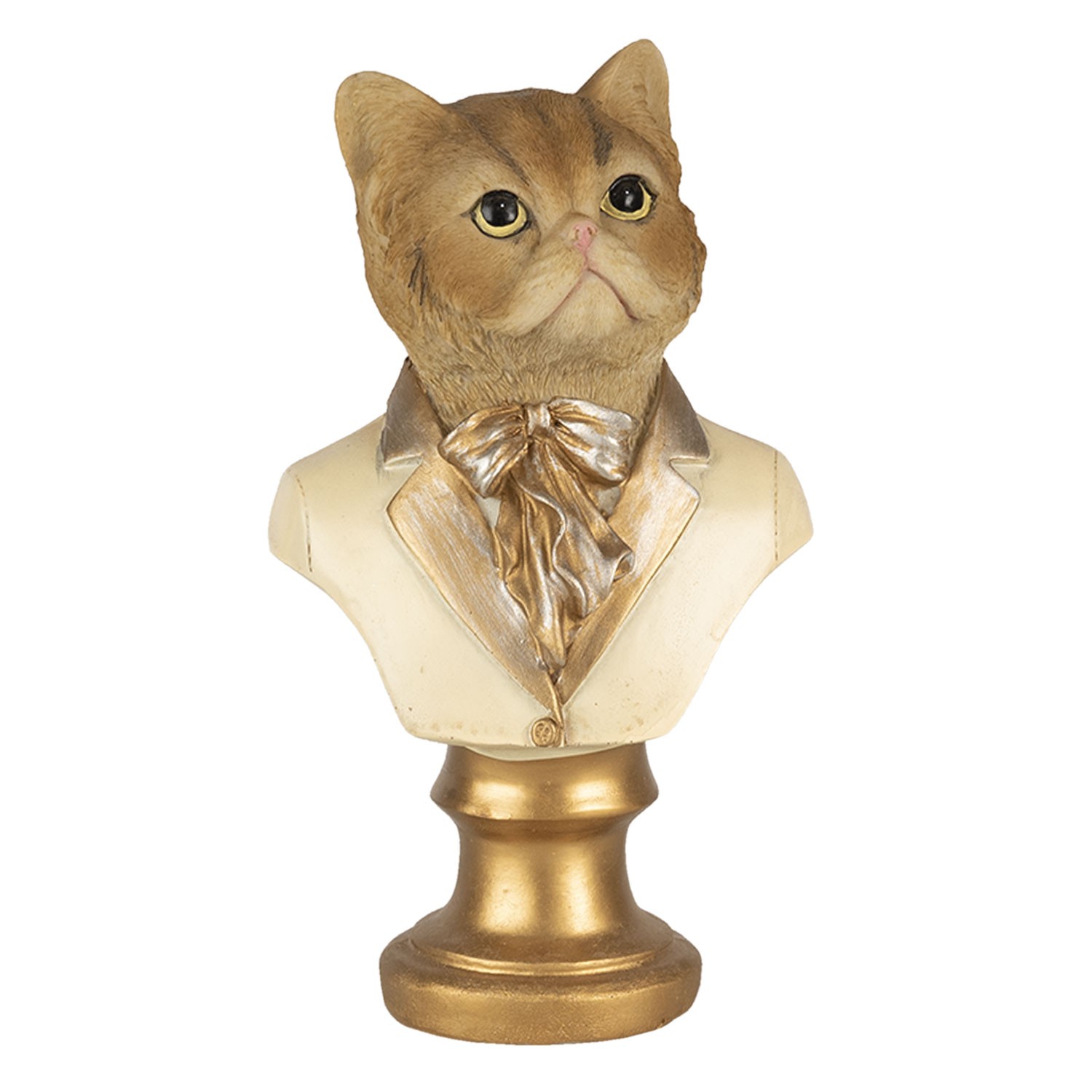 Levně Dekorativní soška kočky v obleku - 10*7*17 cm 6PR4621