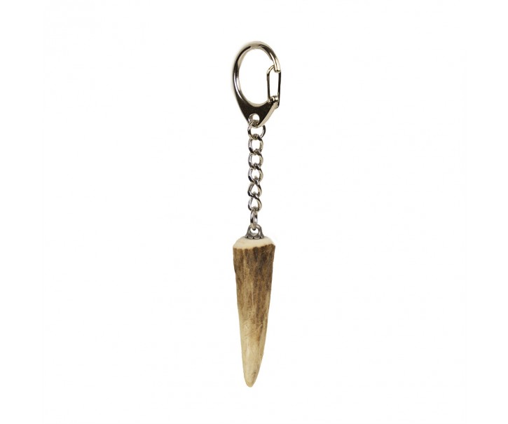 Klíčenka s přívěskem jeleního rohu - 12,5*2,5*2 cm