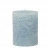 Světle modrá oválná svíčka L - 10*10*15cm