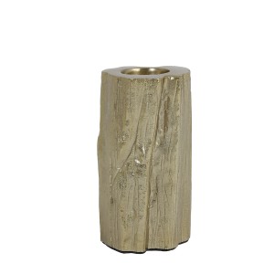 Zlatý kovový svícen Tocon S - 9*8*16 cm