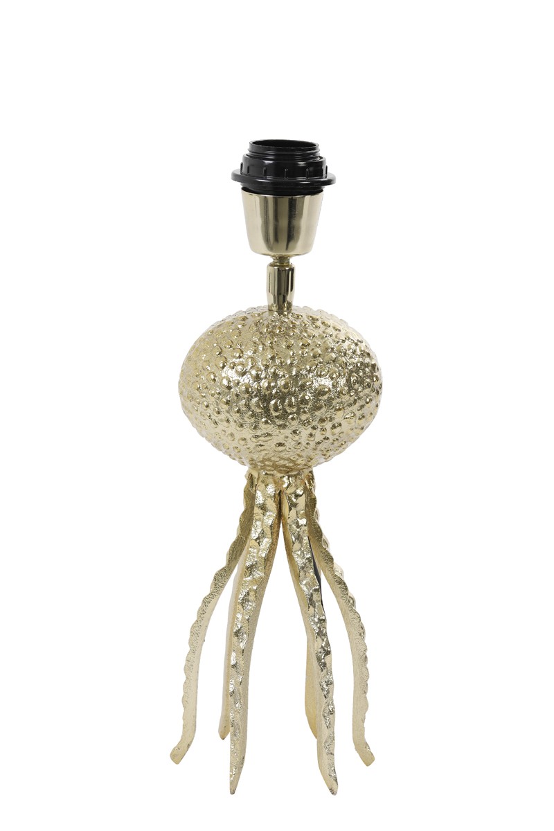 Zlatá kovová patice Octopus - Ø 13*26 cm