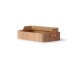 Dřevěný obdélníkový box s držadlem Willow - 23*13*6cm