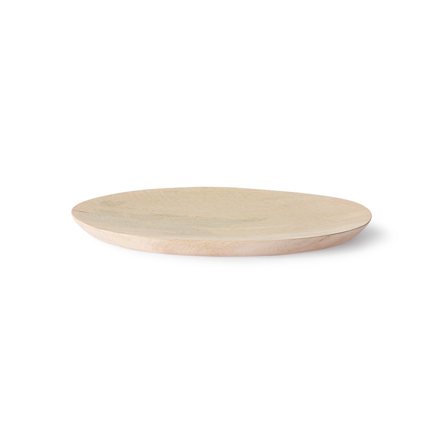 Dřevěný nepravidelně tvarovaný talíř Mango - 25*24*2cm    HKLIVING