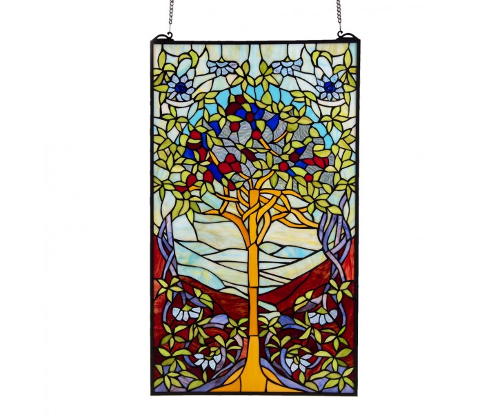 Skleněný nástěnný panel Tiffany Tree - 50*85 cm