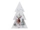 Vánoční dekorativní stromek s jelenem - 10*2*17 cm