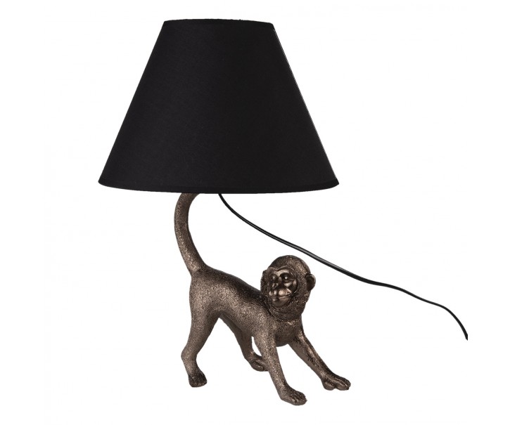 Stolní lampa Monkey s černým stínidlem - 29*27*43 cm E27