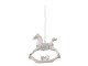 Závěsná vánoční ozdoba houpacího koně - 8*2*8 cm