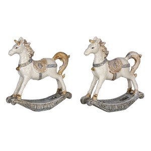 2ks Dekorativní soška houpacího koně - 7*2*8 cm