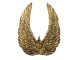 Zlatá dekorativní křídla s korunkou - 22*4*28 cm
