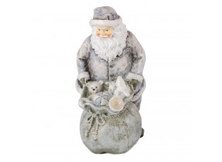 Vánoční dekorativní soška Santy s pytlem s dárečky - 10*7*13 cm