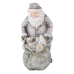Vánoční dekorativní soška Santy s pytlem s dárečky - 10*7*13 cm