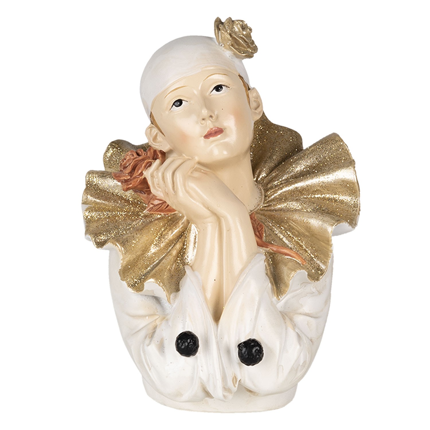 Levně Vánoční dekorativní soška klauna - 11*11*15 cm 6PR4733