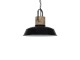 Černé závěsné kovové retro světlo Loreto black - Ø 34 *31 cm