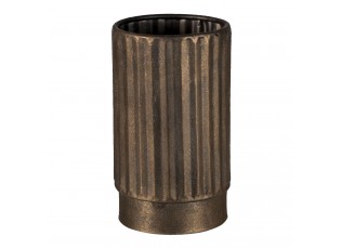 Zlatá dekorativní kovová váza Leah S - Ø 11*18 cm