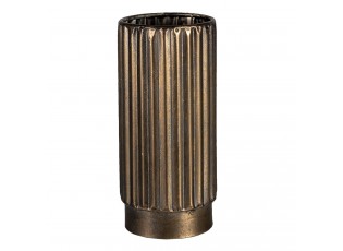 Zlatá dekorativní kovová váza Leah M - Ø 11*23 cm