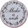 Kulatý kovový magnet Make a wish - Ø 8 cm