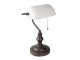 Kovová stolní lampa s bílým stínidlem Michel - Ø 27*40 cm E27/max 1*60W